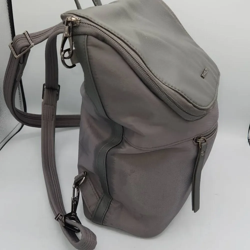 Travelon Addison anti theft gray backpack